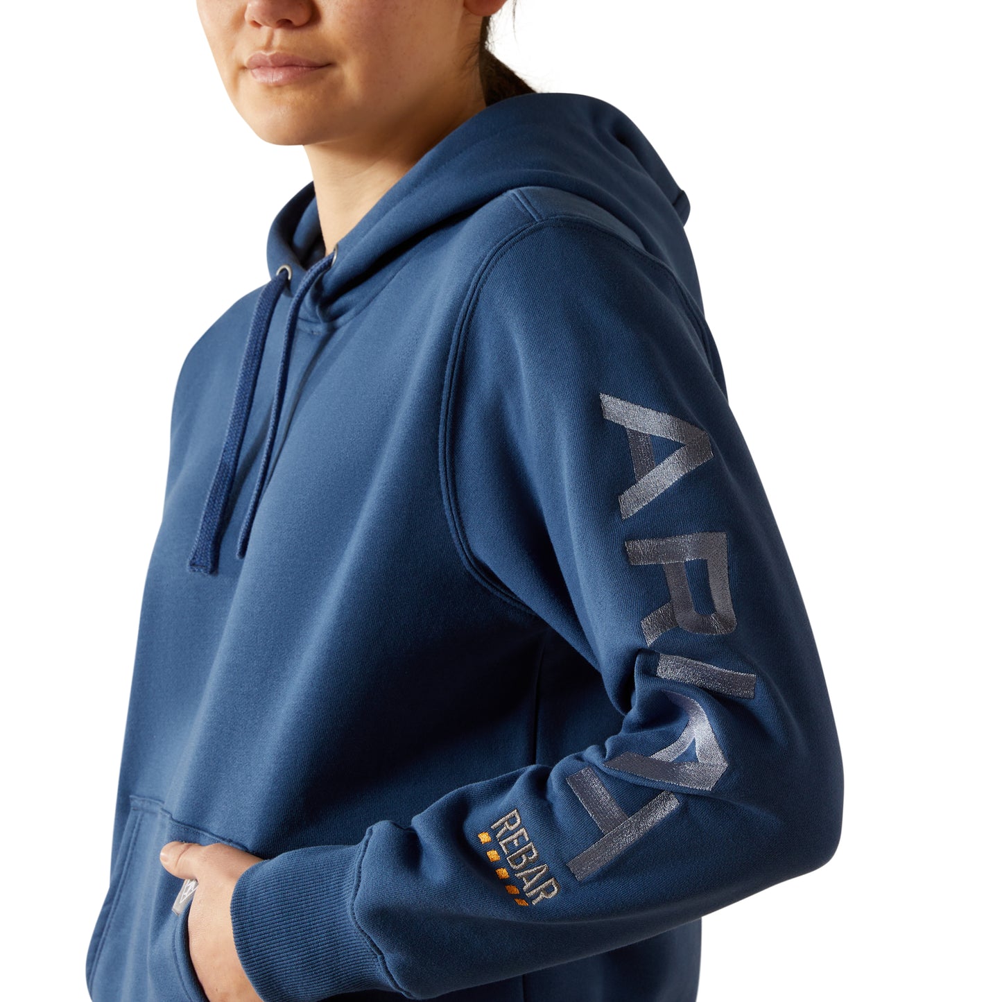 Ariat Ladies Rebar Graphic Ensign Blue Hoodie 10062662