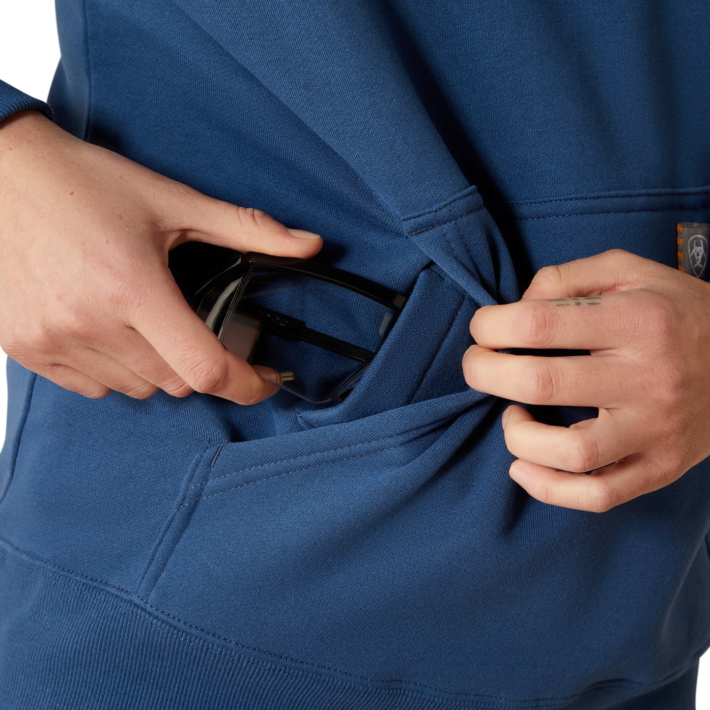 Ariat Ladies Rebar Graphic Ensign Blue Hoodie 10062662