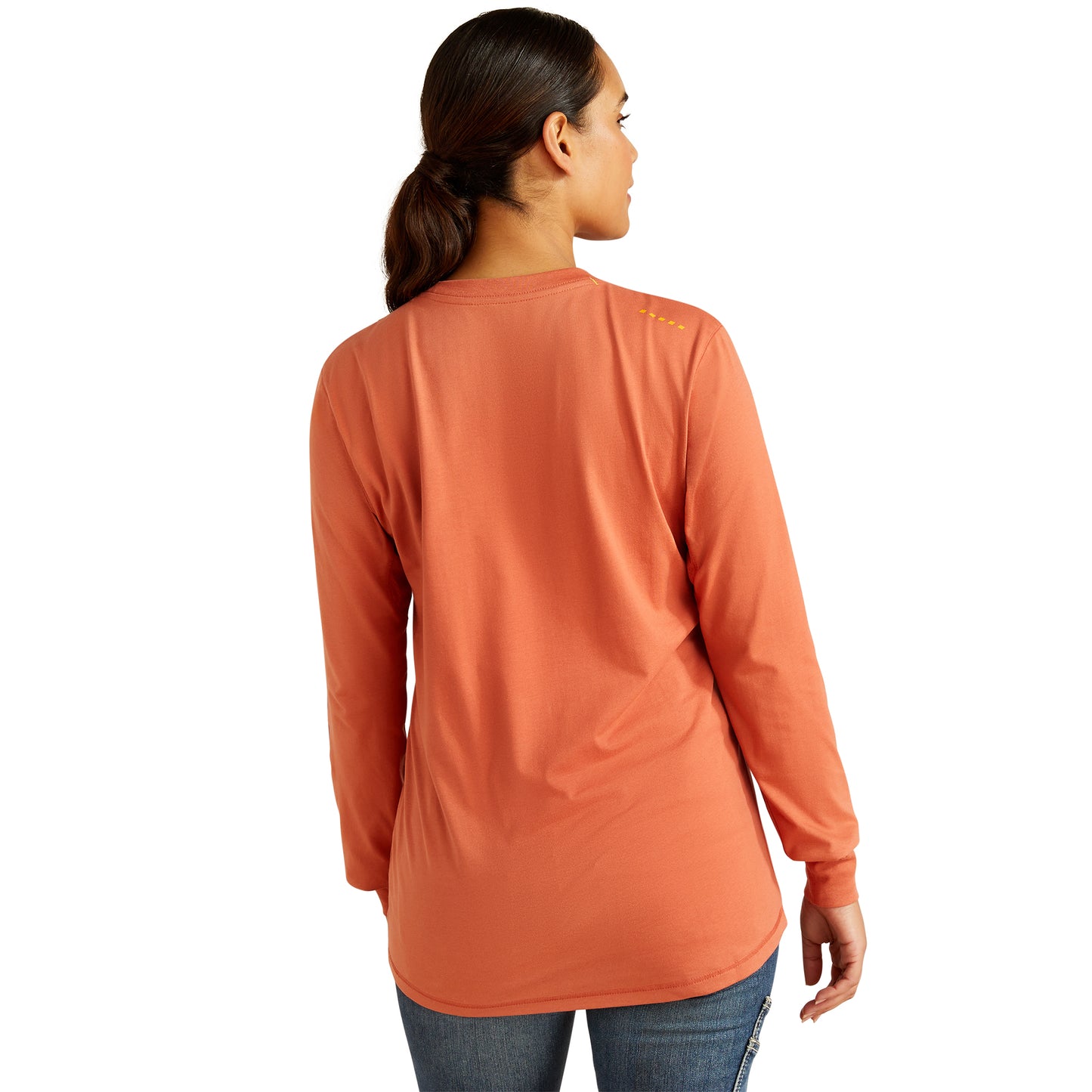 Ariat Ladies Rebar Workman Aragon & Barn Red Logo T-Shirt 10062700