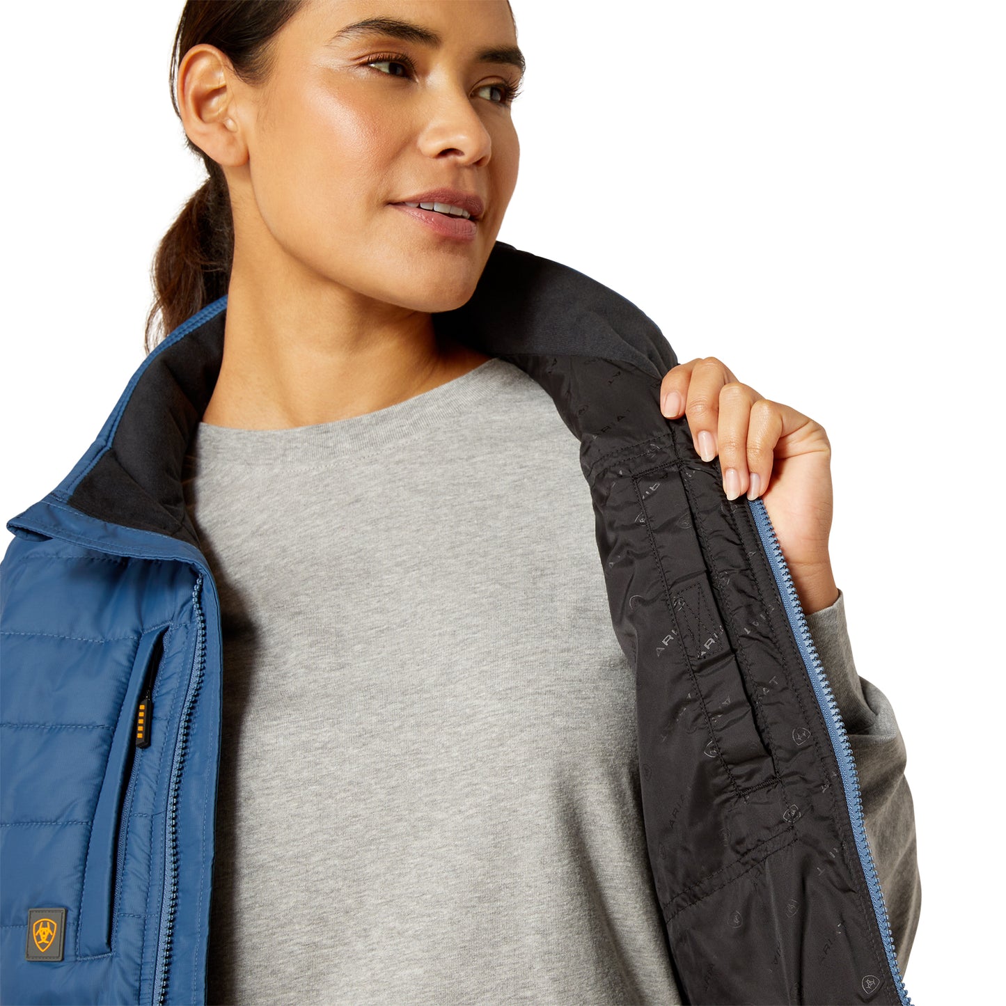 Ariat Ladies Rebar Cordura Ripstop Ensign Blue Insulated Vest 10062723