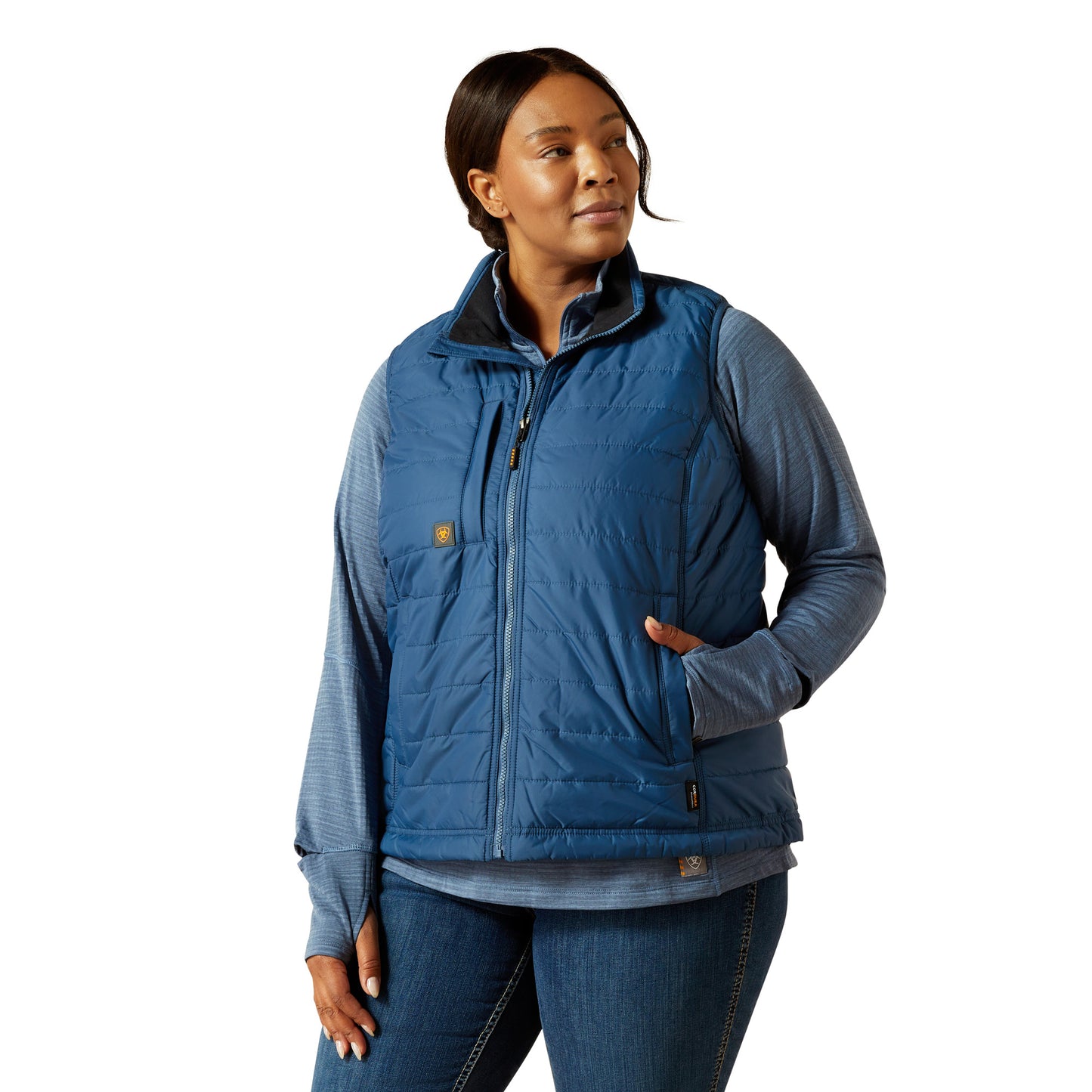 Ariat Ladies Rebar Cordura Ripstop Ensign Blue Insulated Vest 10062723
