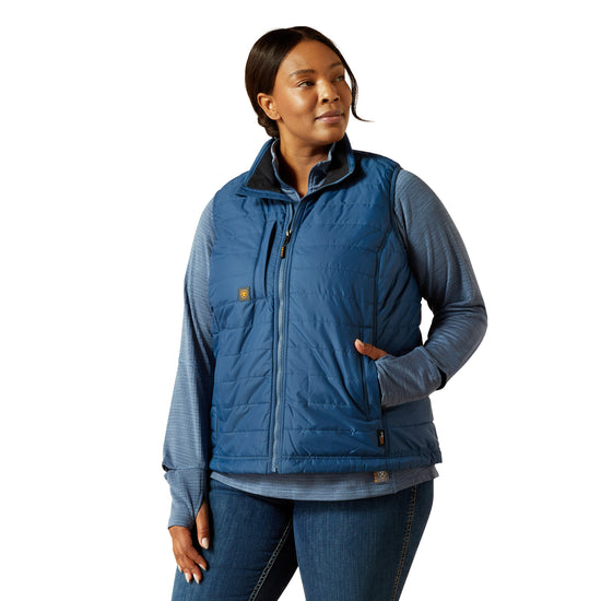 Ariat Ladies Rebar Cordura Ripstop Ensign Blue Insulated Vest 10062723