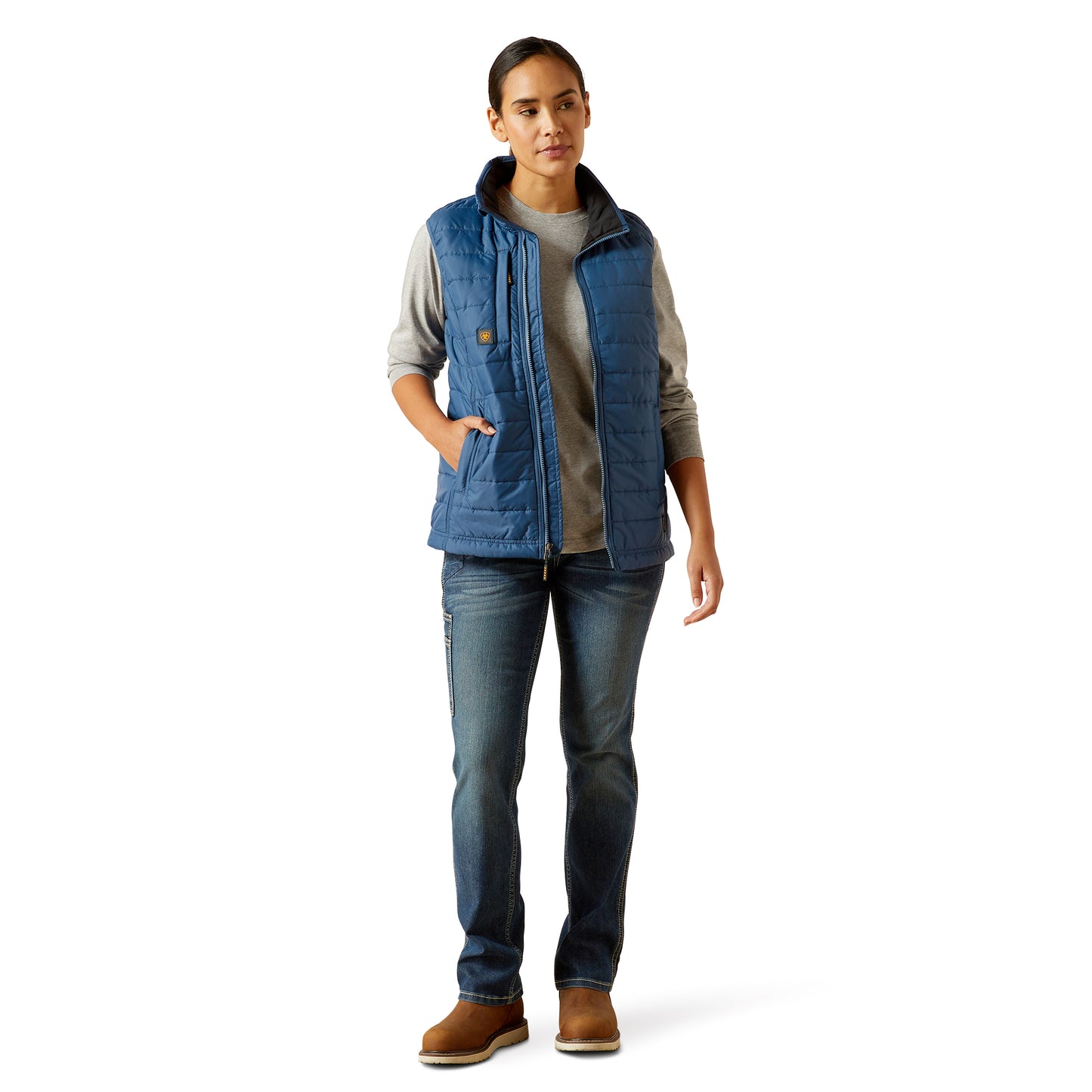 Ariat Ladies Rebar Cordura Ripstop Ensign Blue Insulated Vest 10062723