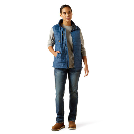 Ariat Ladies Rebar Cordura Ripstop Ensign Blue Insulated Vest 10062723