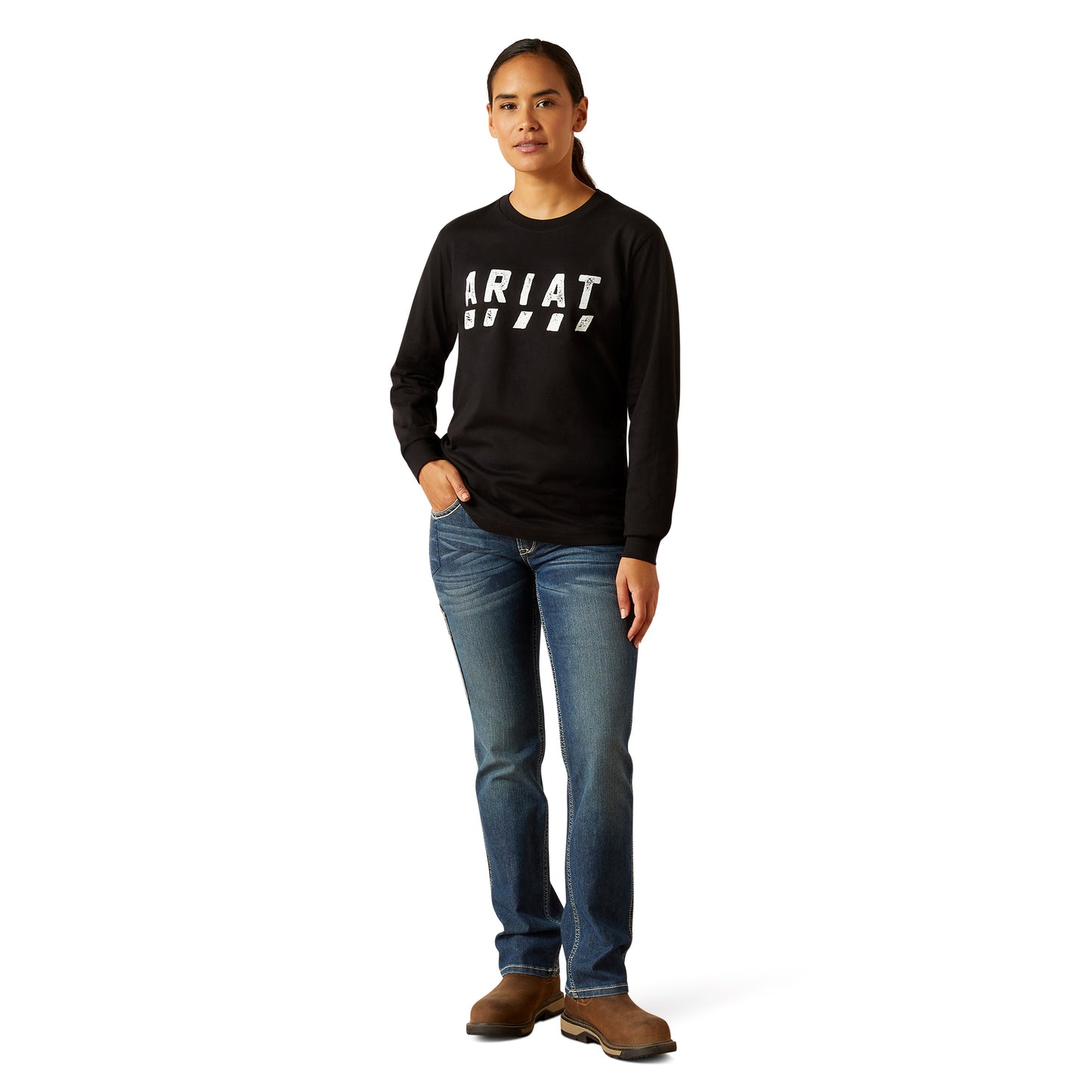 Ariat Ladies Rebar Cotton Strong Logo T-Shirt 10062781