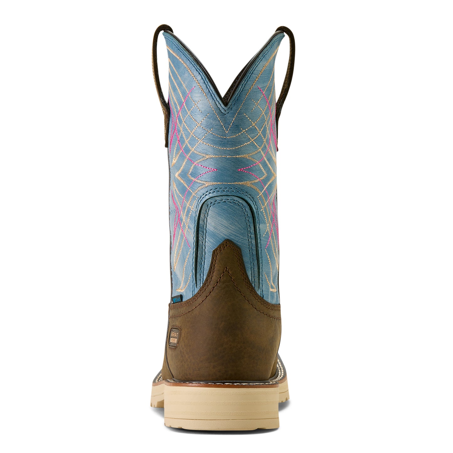 Ariat Ladies Activator Waterproof Dark Brown Wide Square Toe Work Boot 10063855