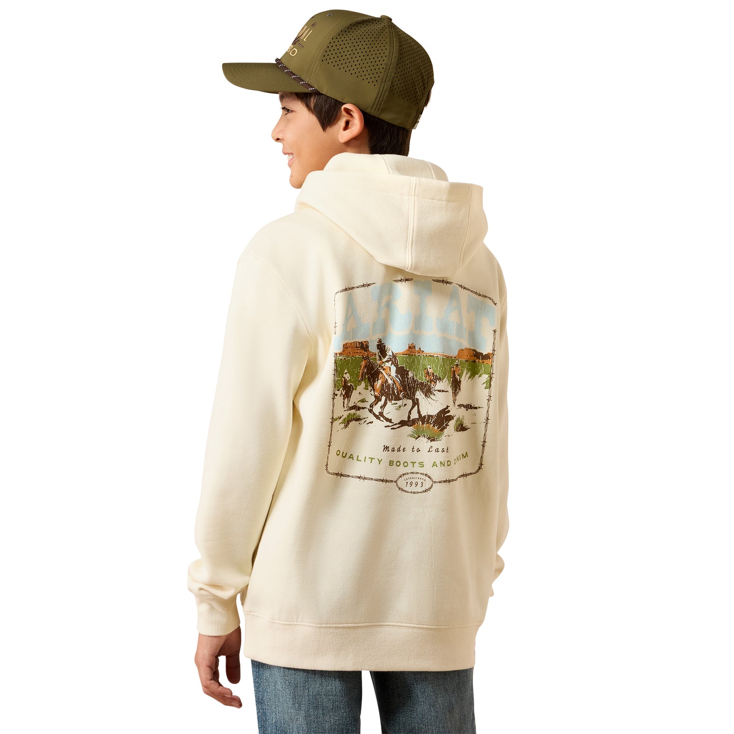 Ariat Youth Boy's Pulp Turtledove Western Hoodie 10079384