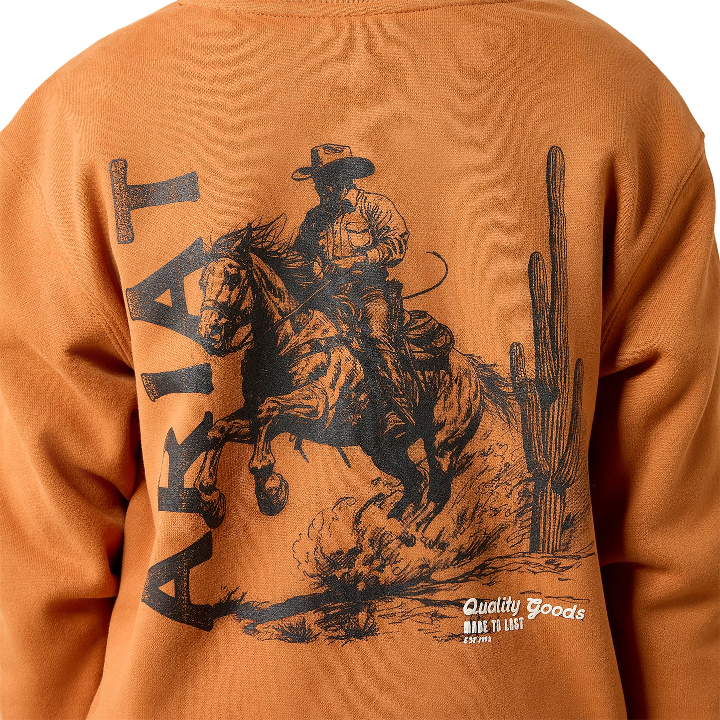 Ariat Youth Boy's Cowboy Tough Adobe Fleece Hoodie 10079566