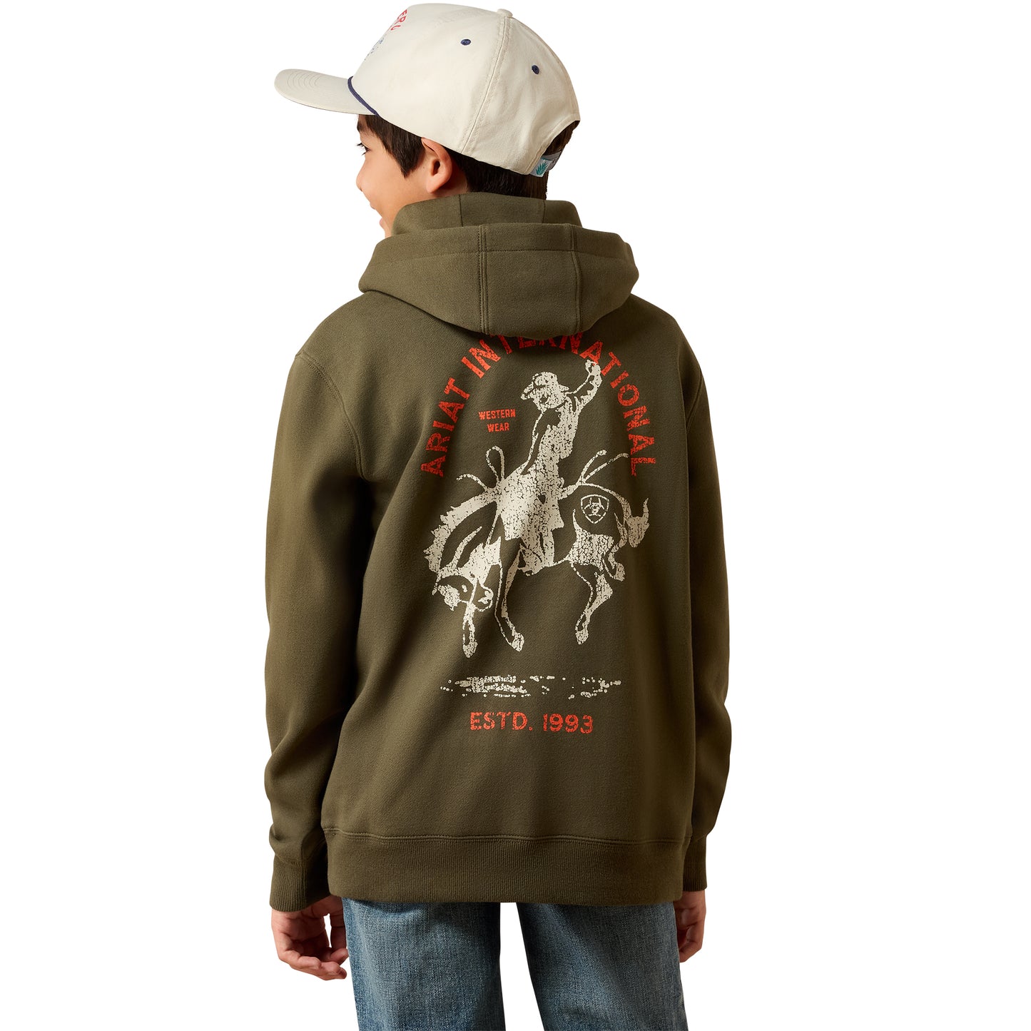 Ariat Youth Boy's International Rodeo Grape Leaf Hoodie 10079613