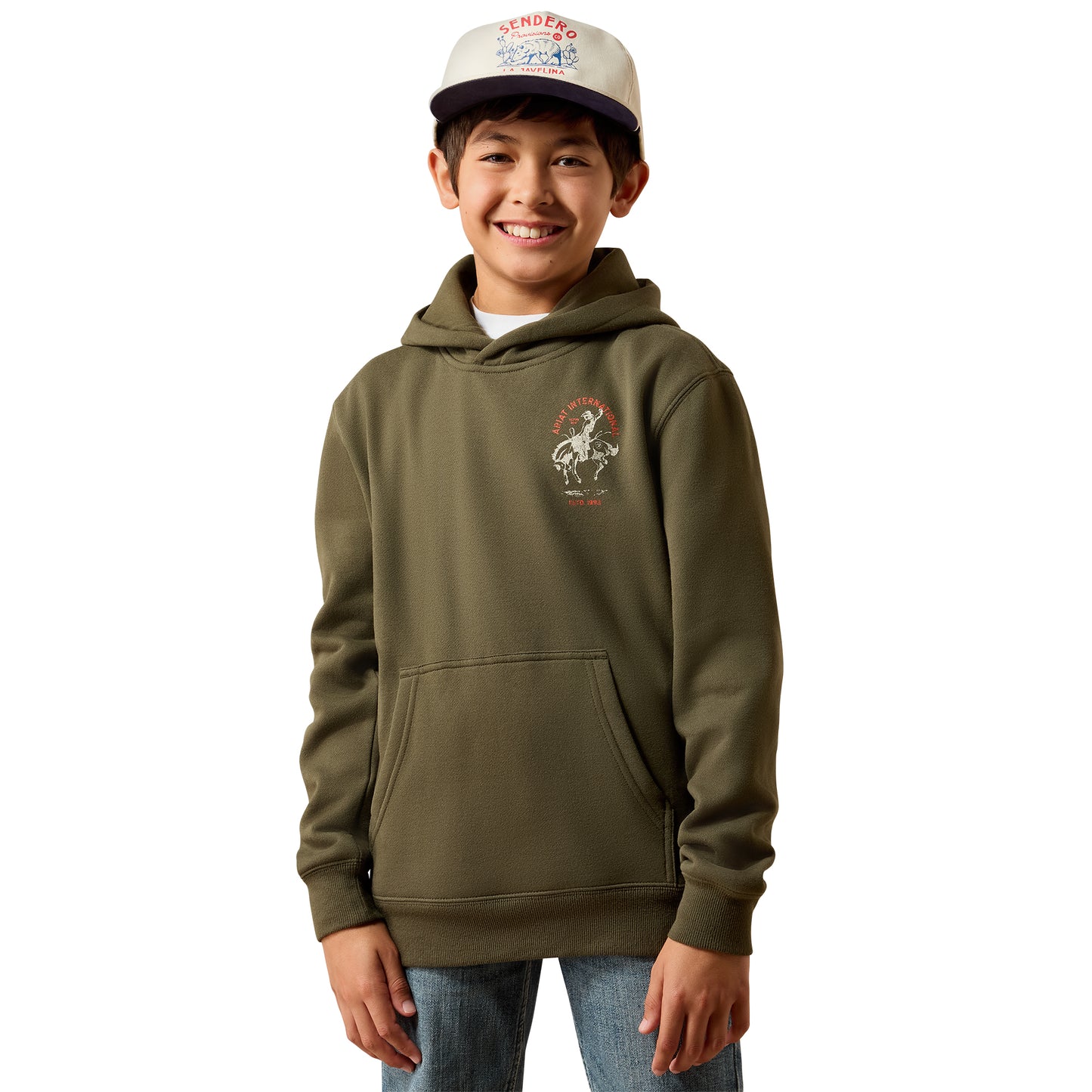 Ariat Youth Boy's International Rodeo Grape Leaf Hoodie 10079613