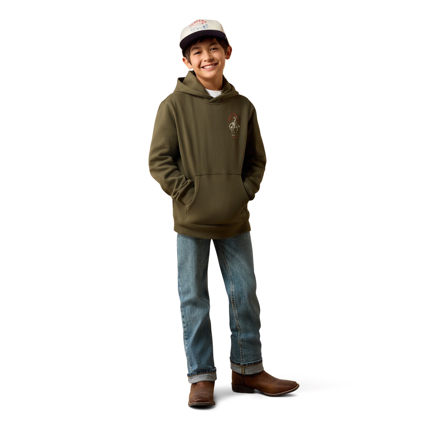 Ariat Youth Boy's International Rodeo Grape Leaf Hoodie 10079613