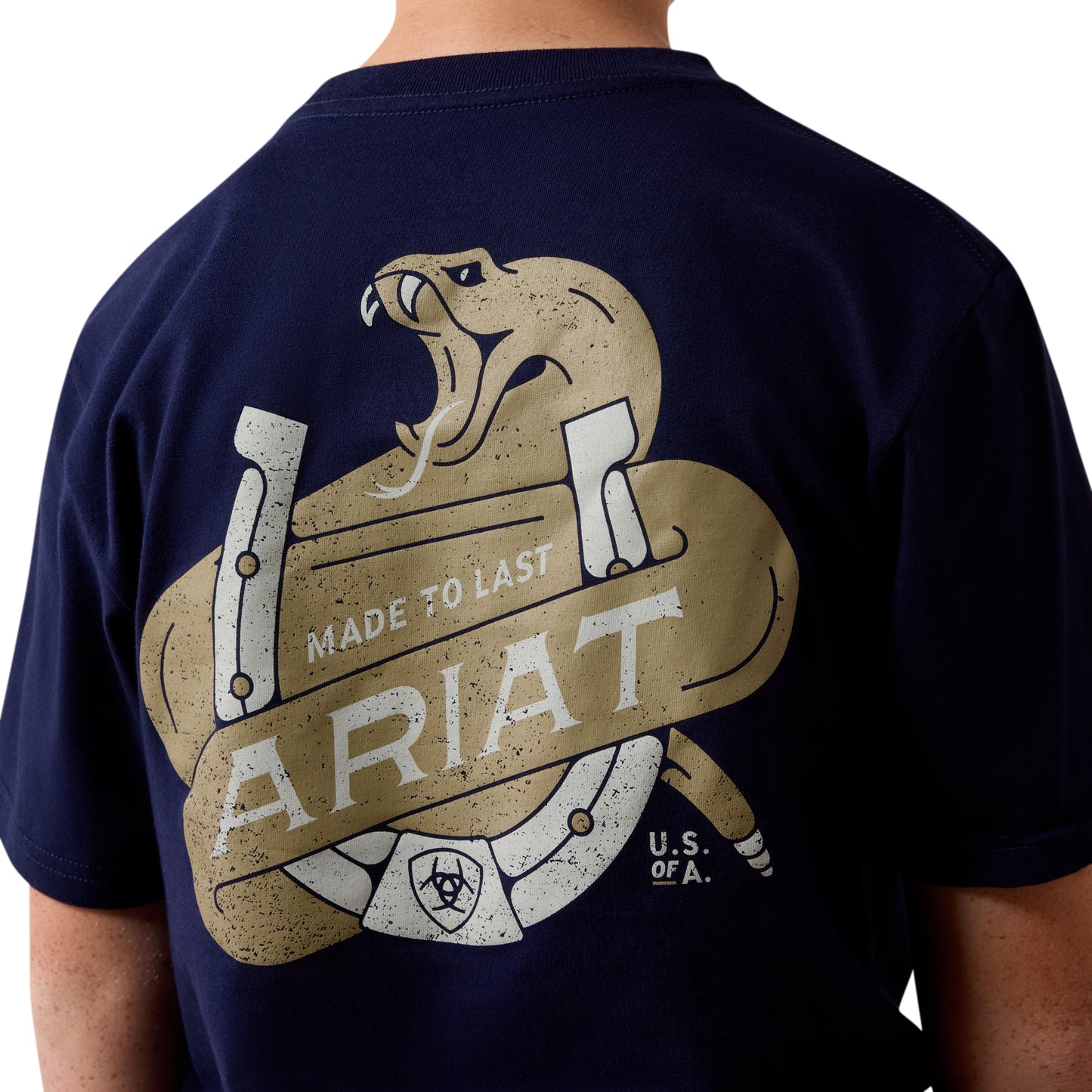 Ariat Youth Boy's Snake Bite Classic Blue T-Shirt 10079663