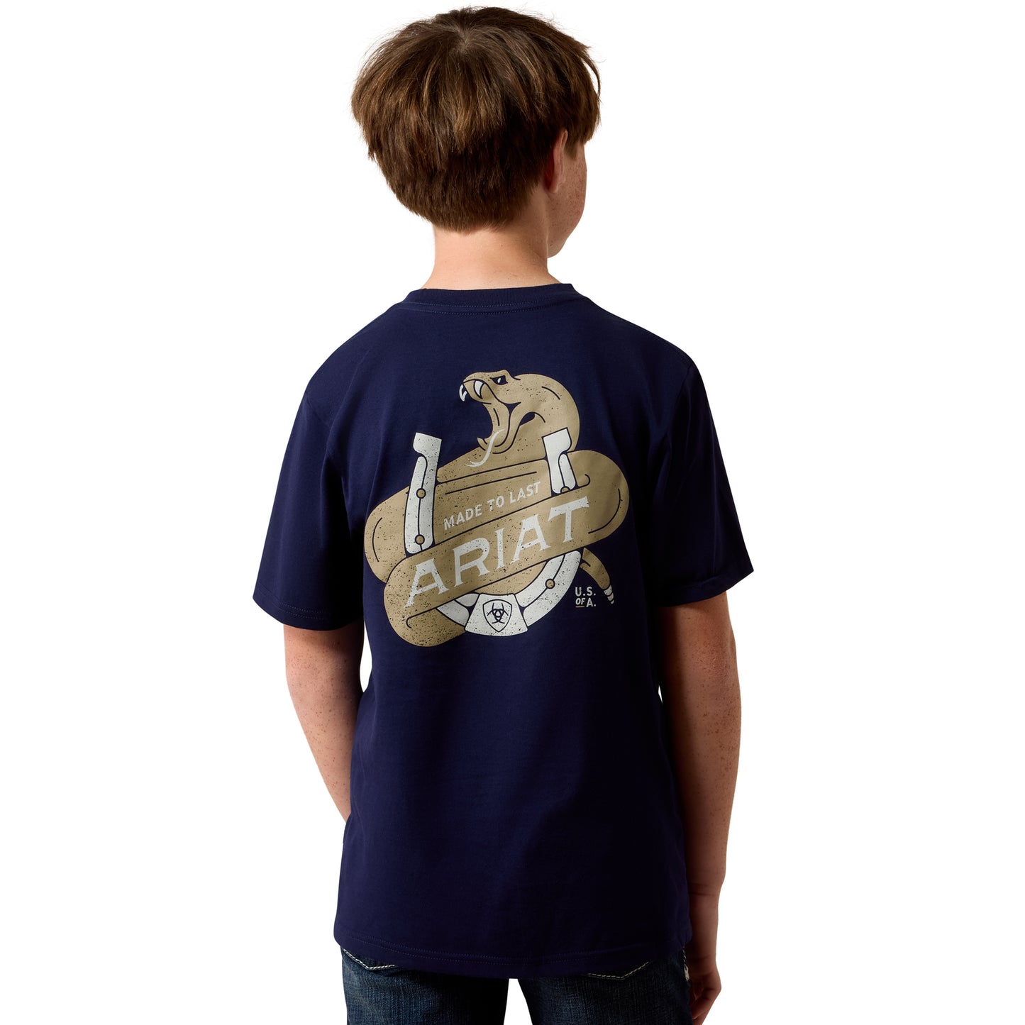 Ariat Youth Boy's Snake Bite Classic Blue T-Shirt 10079663