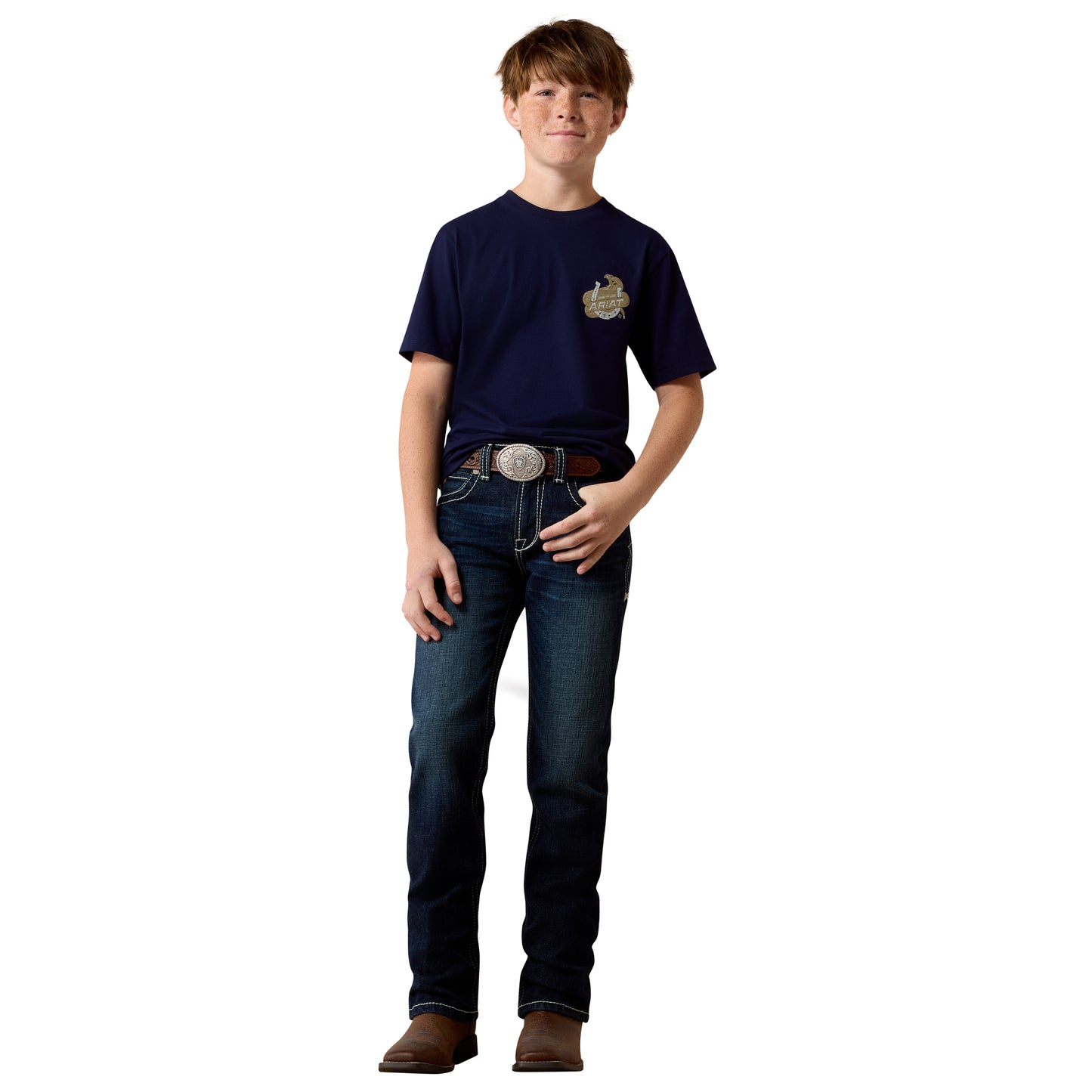 Ariat Youth Boy's Snake Bite Classic Blue T-Shirt 10079663