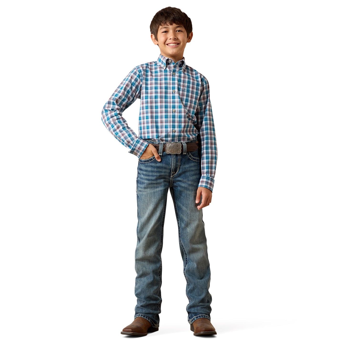 Ariat Youth Boy's B4 Relaxed Jonathan Durango Boot Cut Jeans 10079866