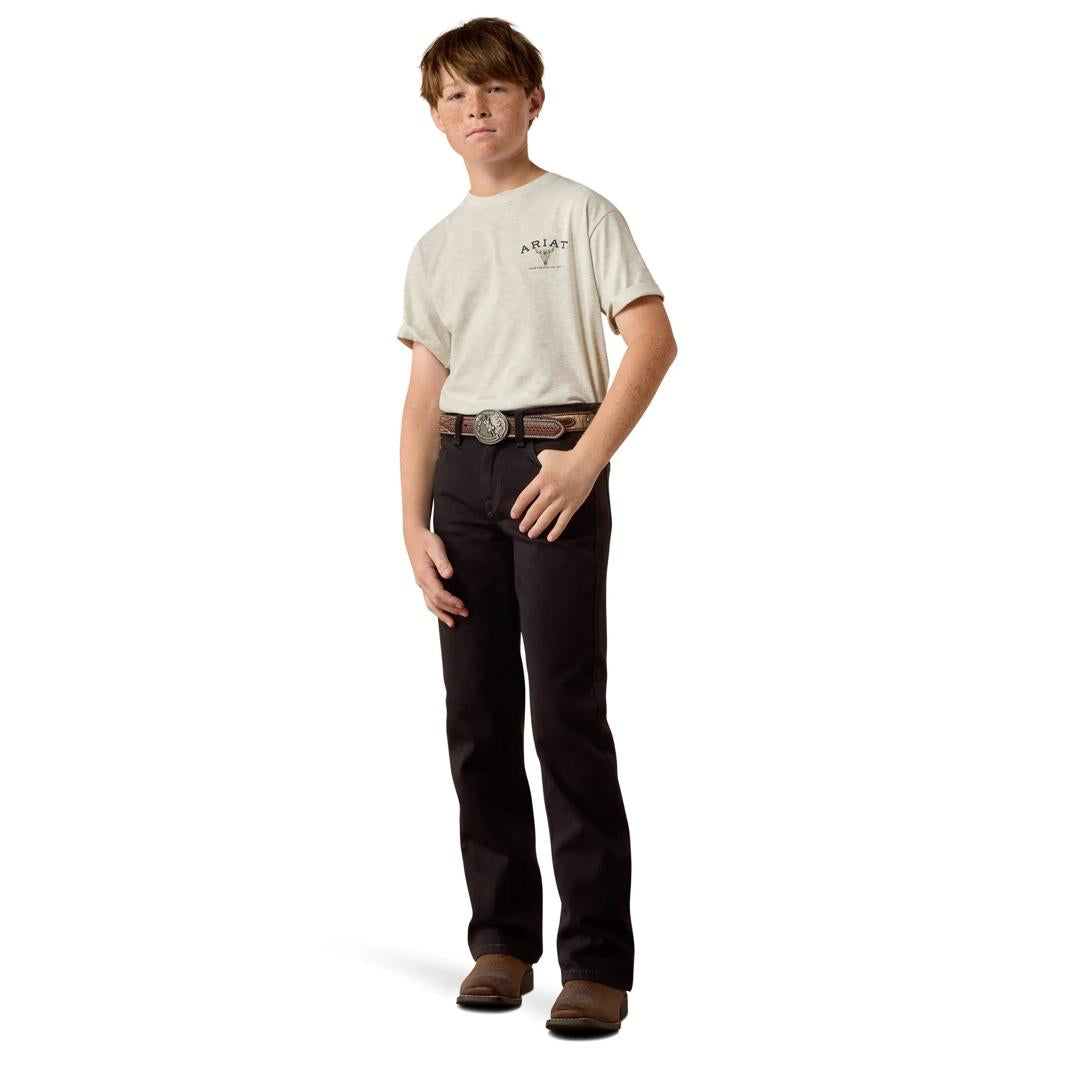 Ariat Youth Boy's Bandana Bandit Oatmeal Heather T-Shirt 10080585 full