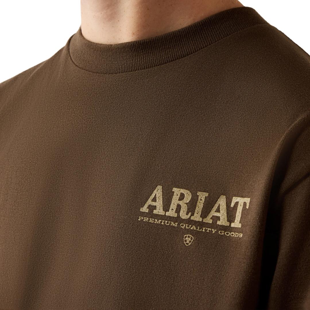 Ariat Youth Boy's Mountain Bull Turkish Coffee T-Shirt 10080632 detail02