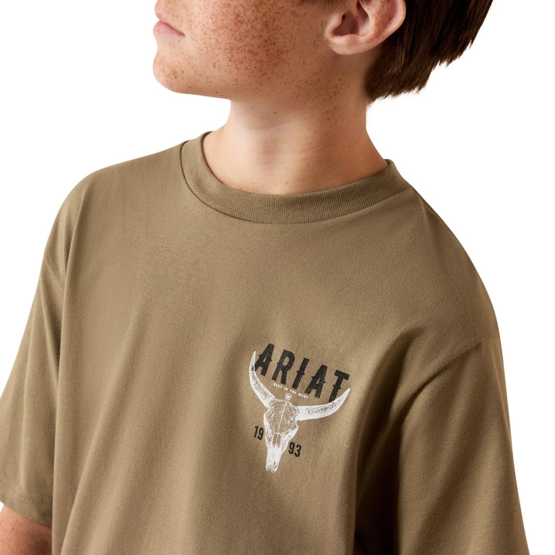 Ariat Youth Boy's Best Longhorn Fallen Rock T-Shirt 10080707 detail02