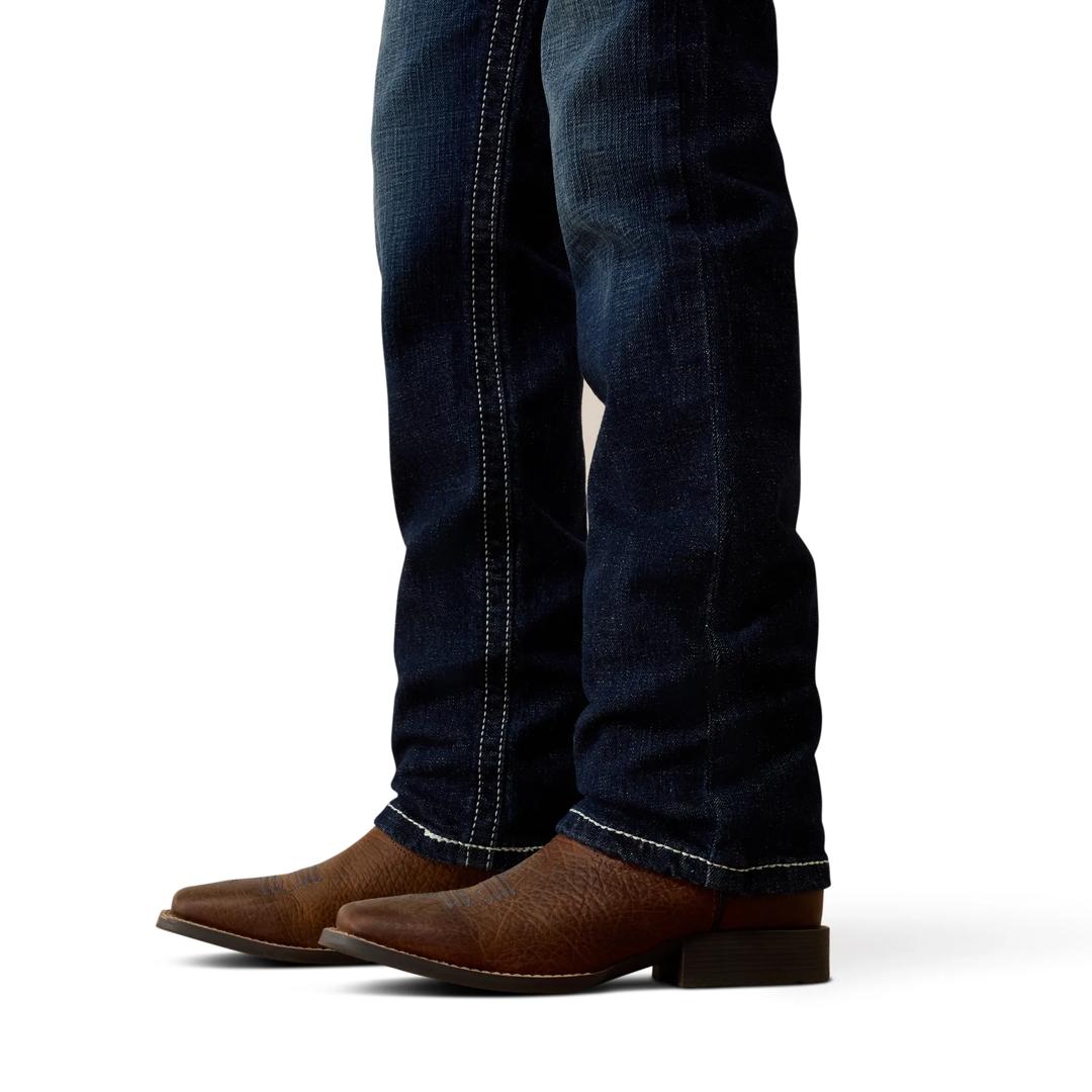 Ariat Youth Boy's B5 Slim Kenneth Mineral Blue Straight Leg Jeans 10080818 detail03