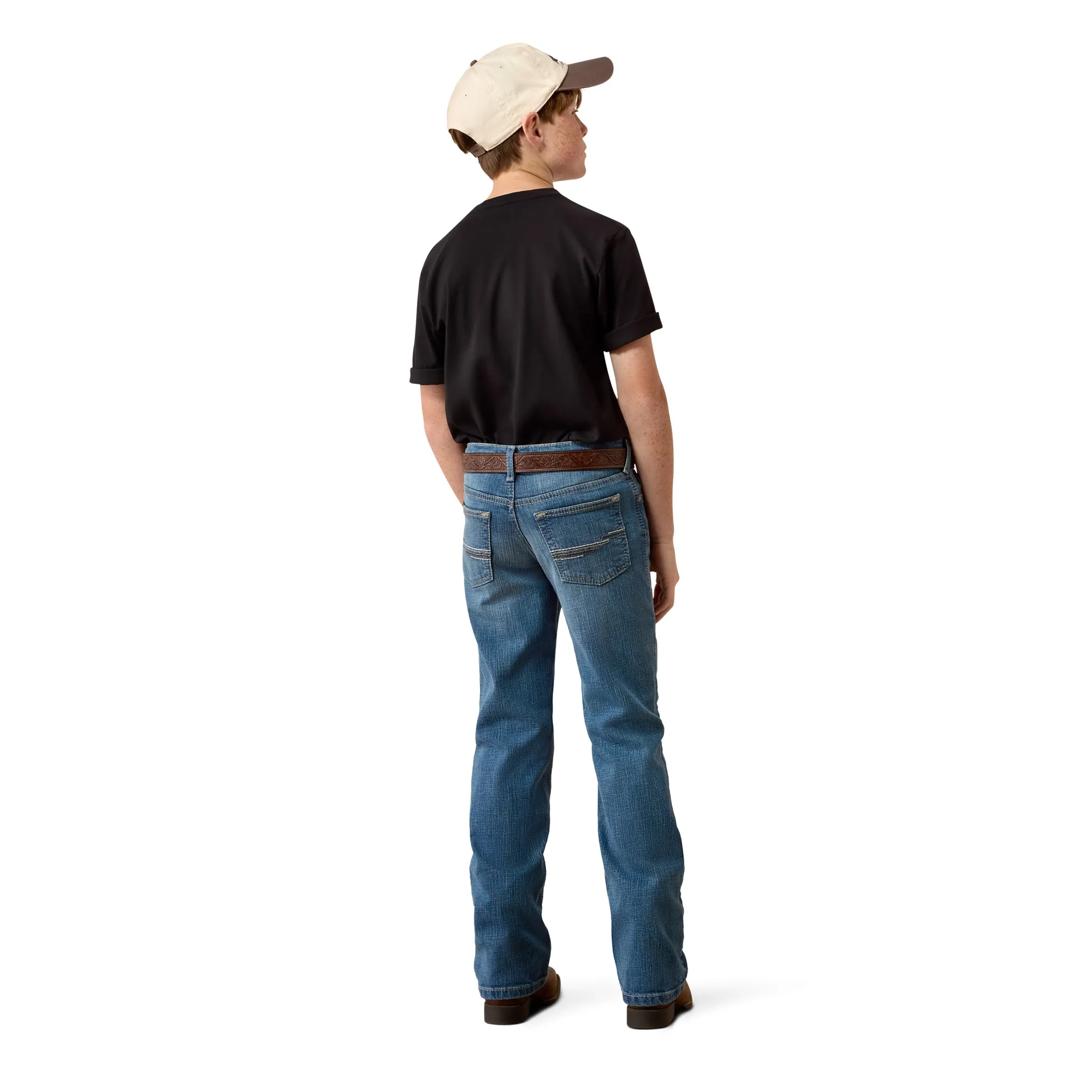 Ariat Youth Boy's B4 Relaxed Huck Cory Boot Cut Jeans 10080870 back