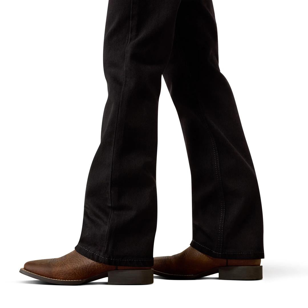 Ariat Youth Boy's B4 Relaxed Hansen Black Boot Cut Jeans 10082243 detail03