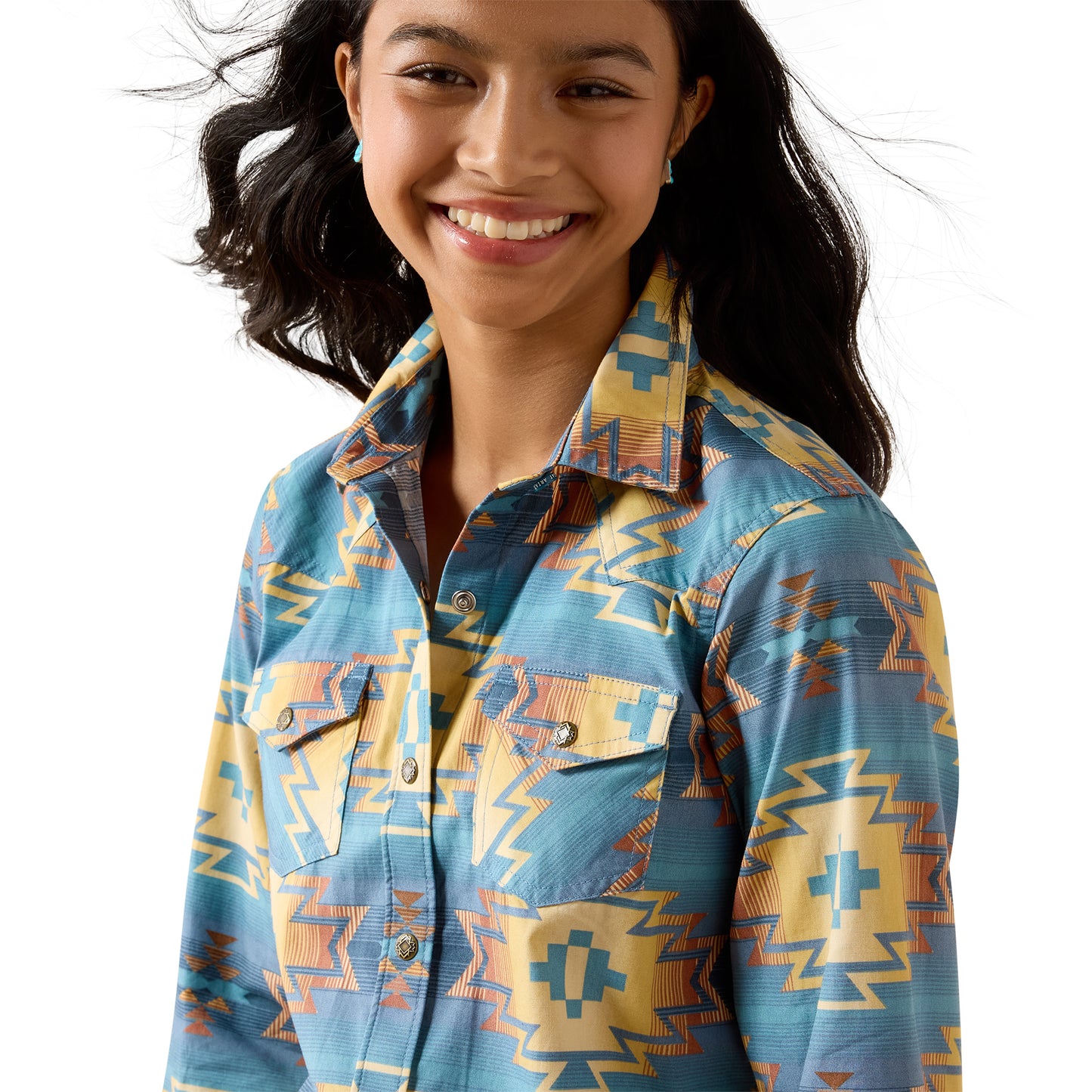 Ariat Youth Girl's Canyon Call Sonoma Southwest Lakeside Snap Shirt 10079473