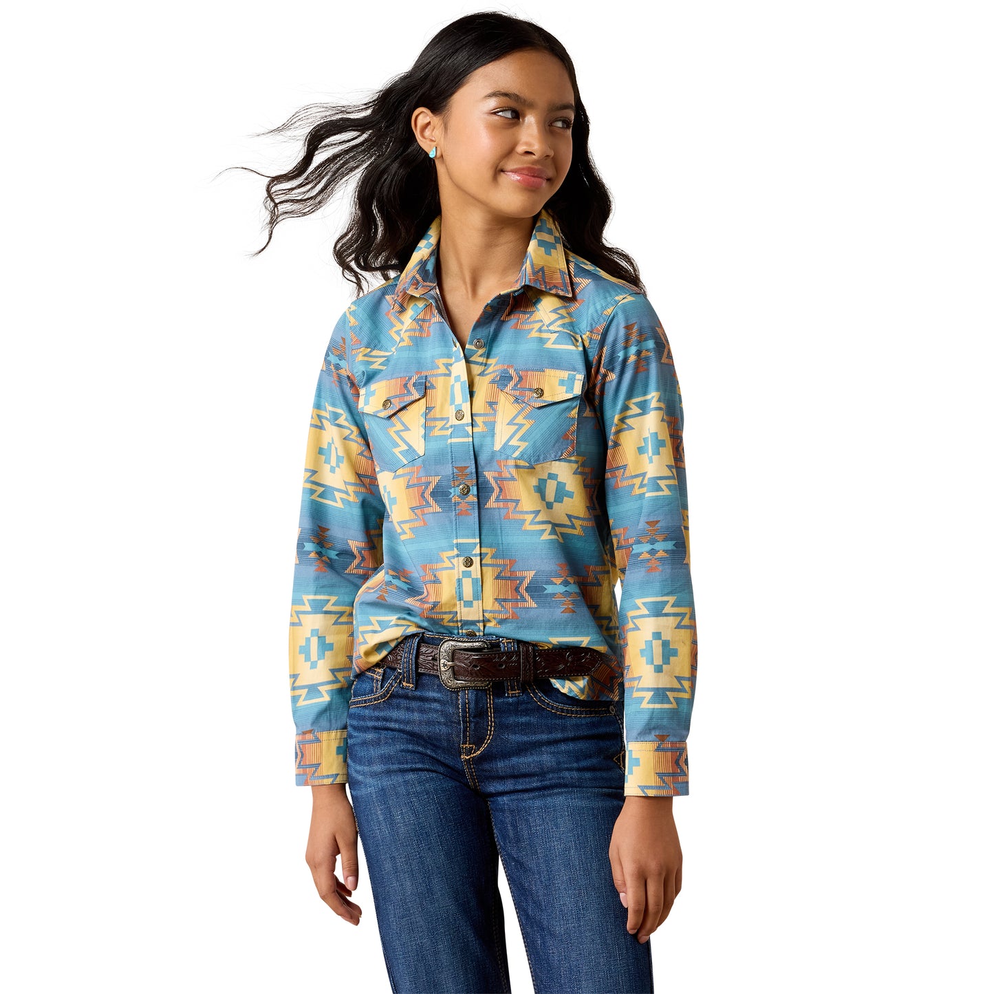 Ariat Youth Girl's Canyon Call Sonoma Southwest Lakeside Snap Shirt 10079473