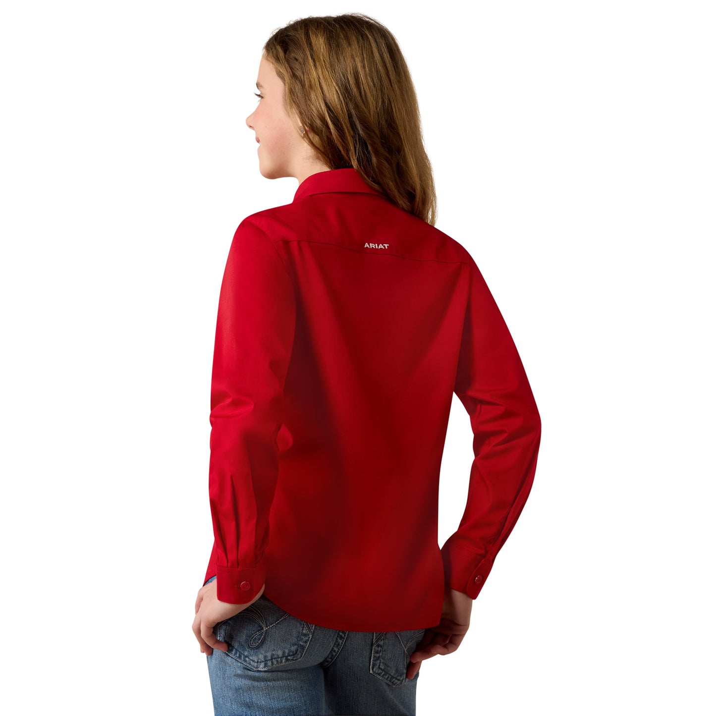 Ariat Youth Girl's Team Kirby Savvy Red Shirt 10079476