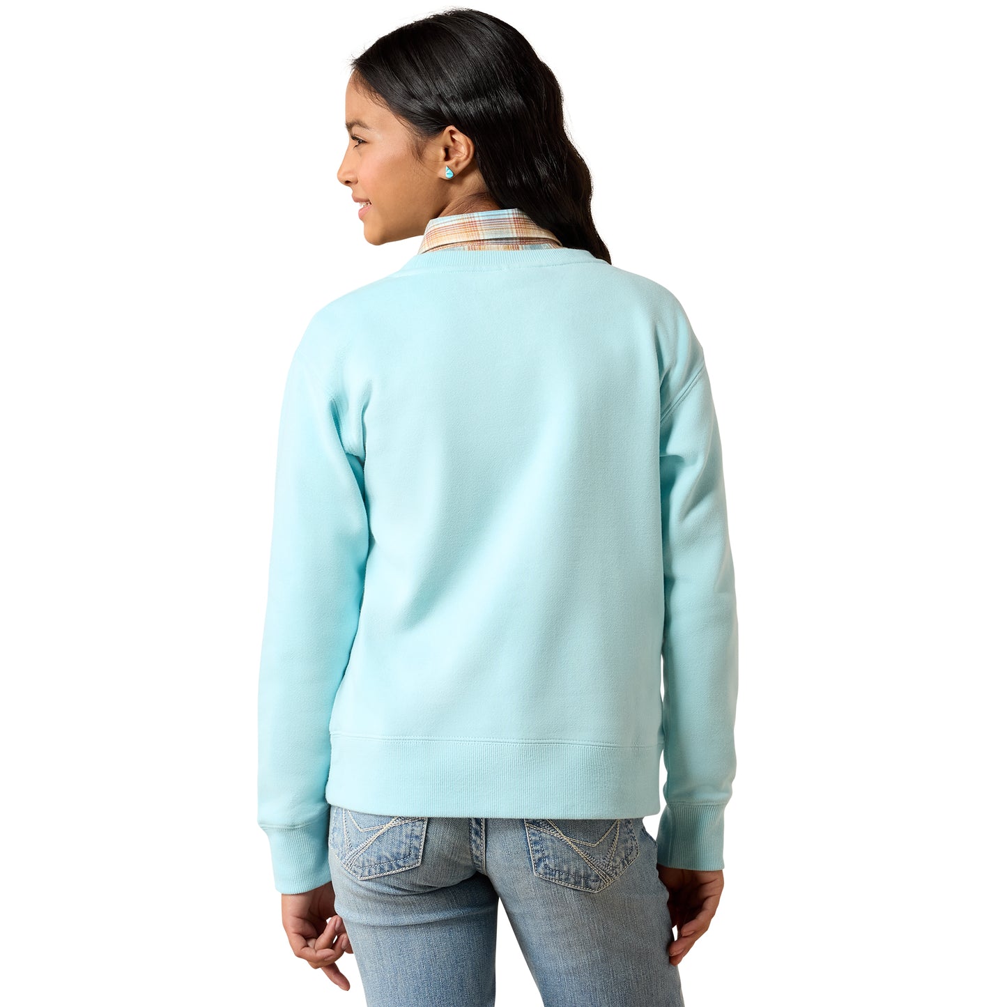 Ariat Youth Girl's Stallion Aquaesque Crew Sweatshirt 10079545
