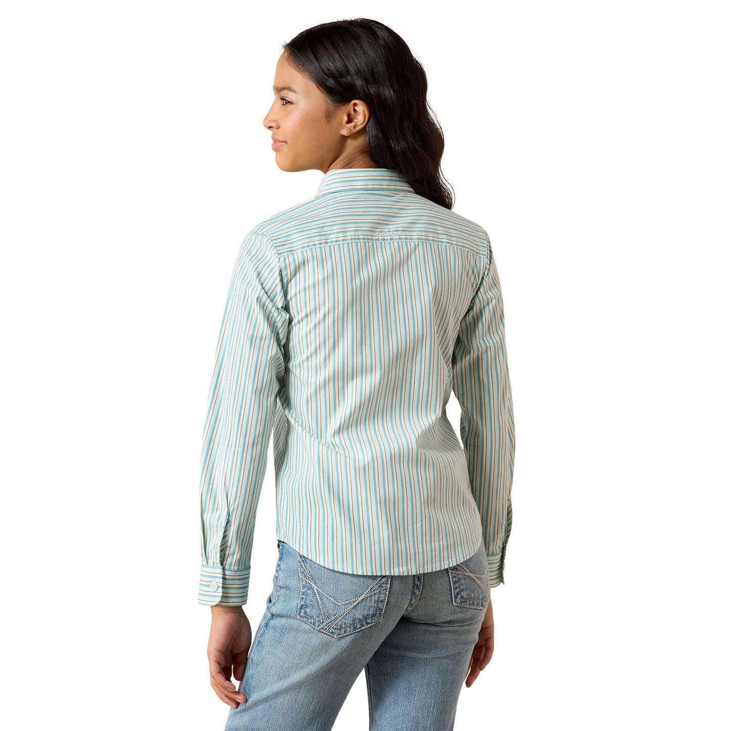 Ariat Youth Girl's Team Kirby Aquaesque Shirt 10079546