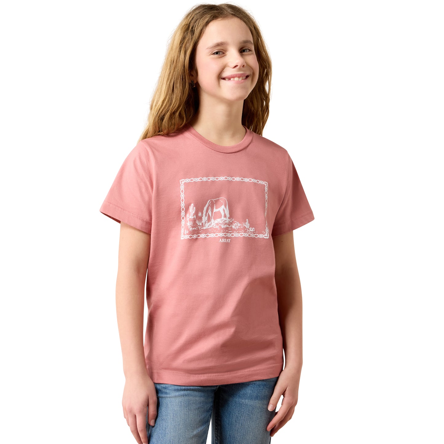 Ariat Youth Girl's Horse Frame Mauvelous T-Shirt 10082176