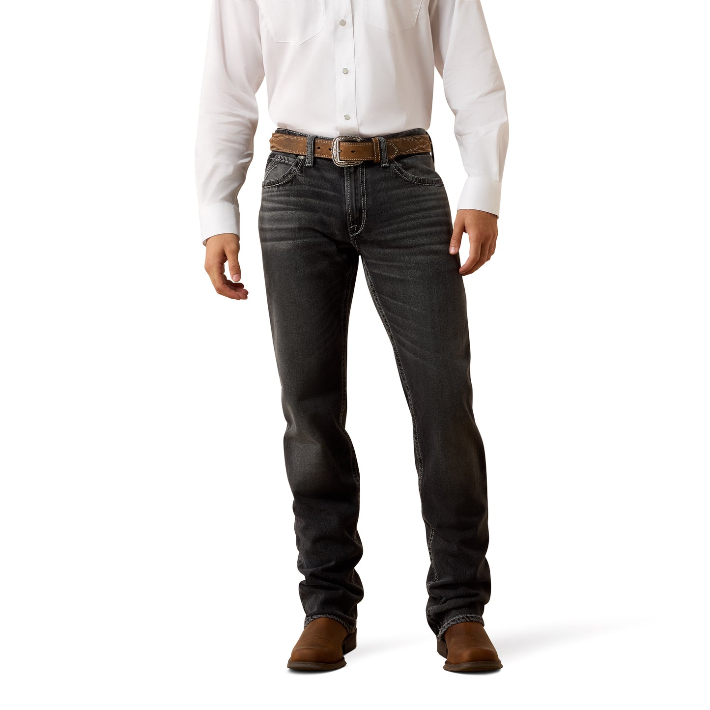 Ariat Men's M4 Relaxed Steven Ramiro Wash Boot Cut Jeans 10079035
