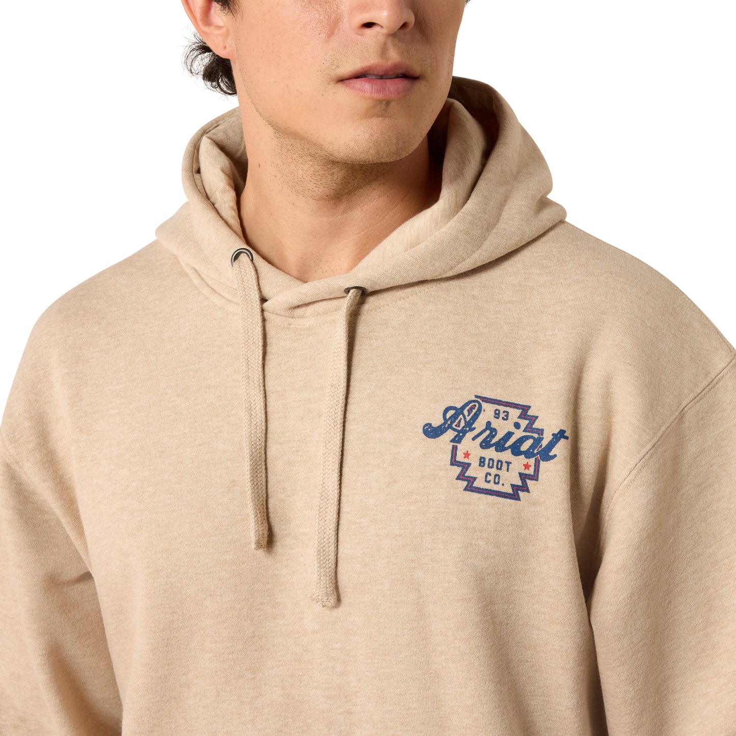 Ariat Men's Bison Archer Oatmeal Hoodie 10079249