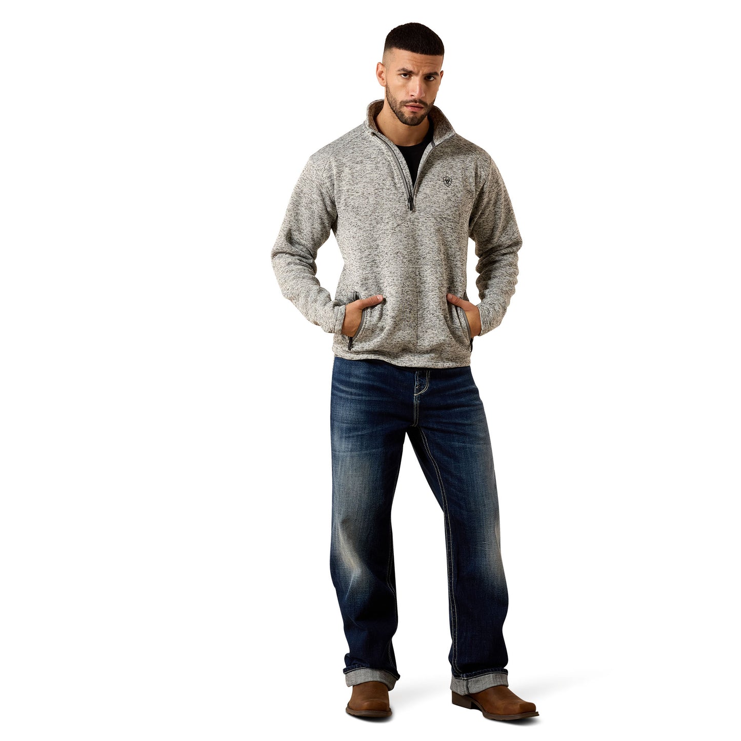 Ariat Men's Caldwell Nulla Heather 1/4 Zip Sweater 10079250