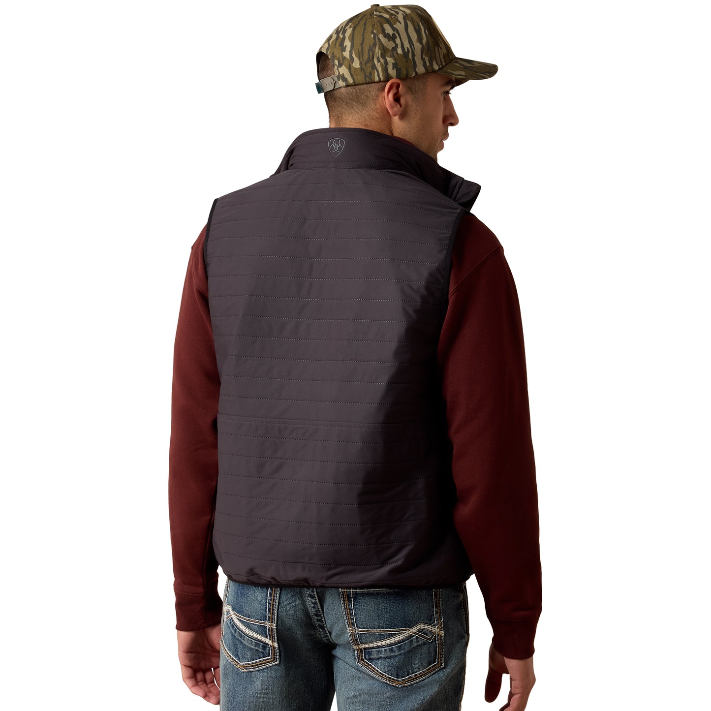 Ariat Men's Wylie Obsidian Full Zip Vest 10079256