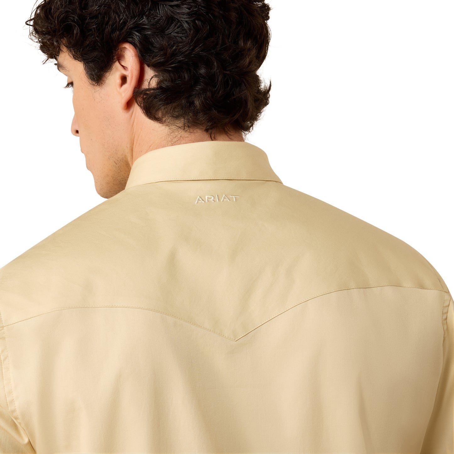 Ariat Men's Solid Twill Off White Fitted Shirt 10079262