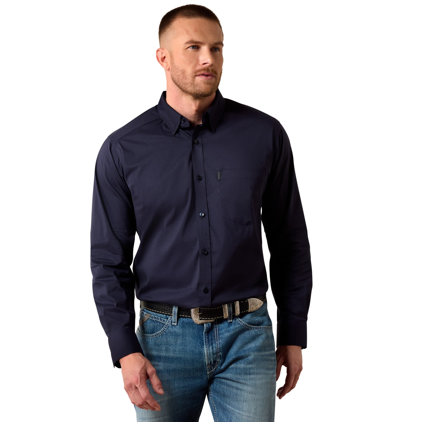Ariat Men's Everything Navy Classic Fit Shirt 10079265