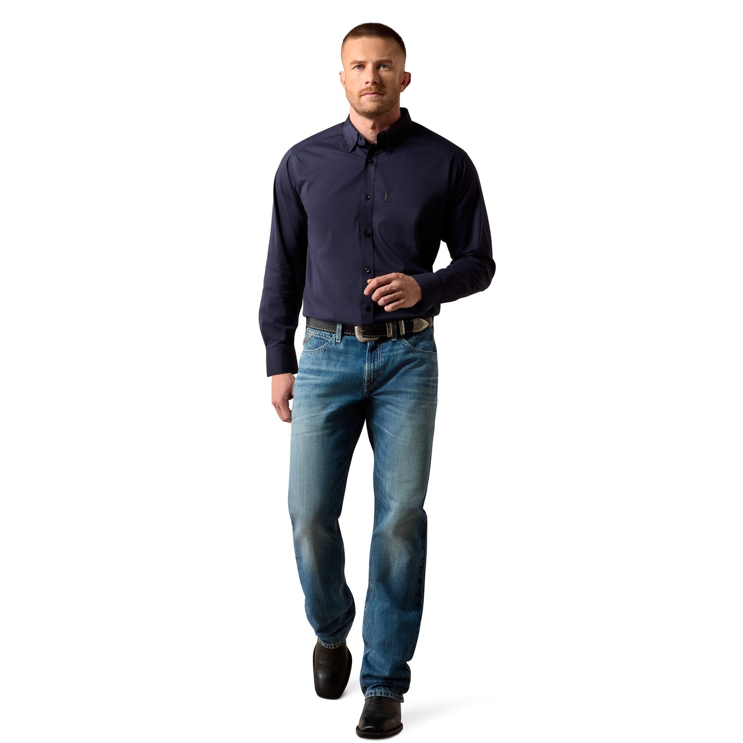Ariat Men's Everything Navy Classic Fit Shirt 10079265