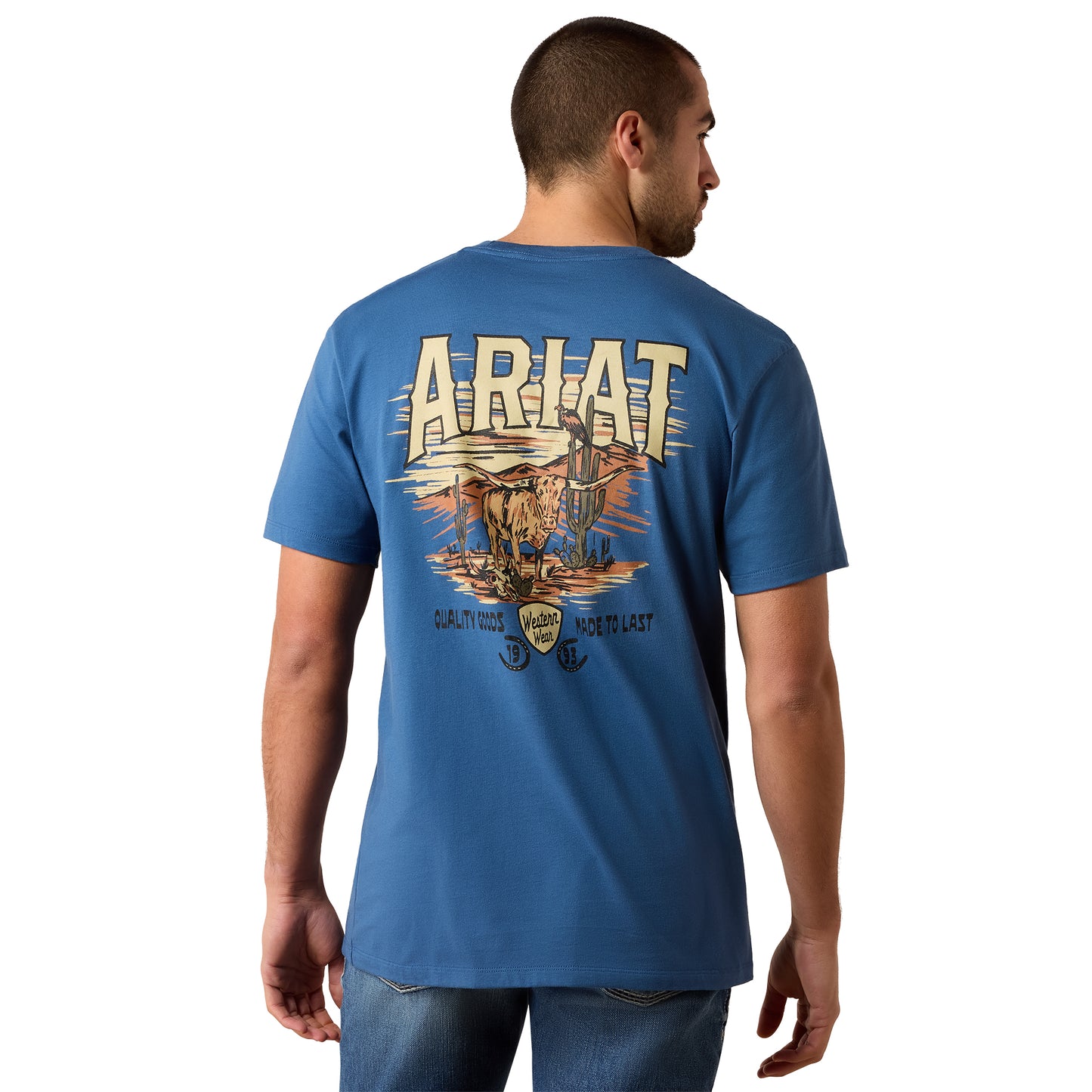 Ariat Men's Lone Longhorn Grisalle T-Shirt 10079268