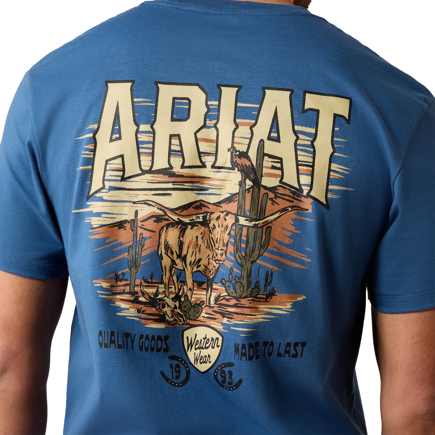 Ariat Men's Lone Longhorn Grisalle T-Shirt 10079268