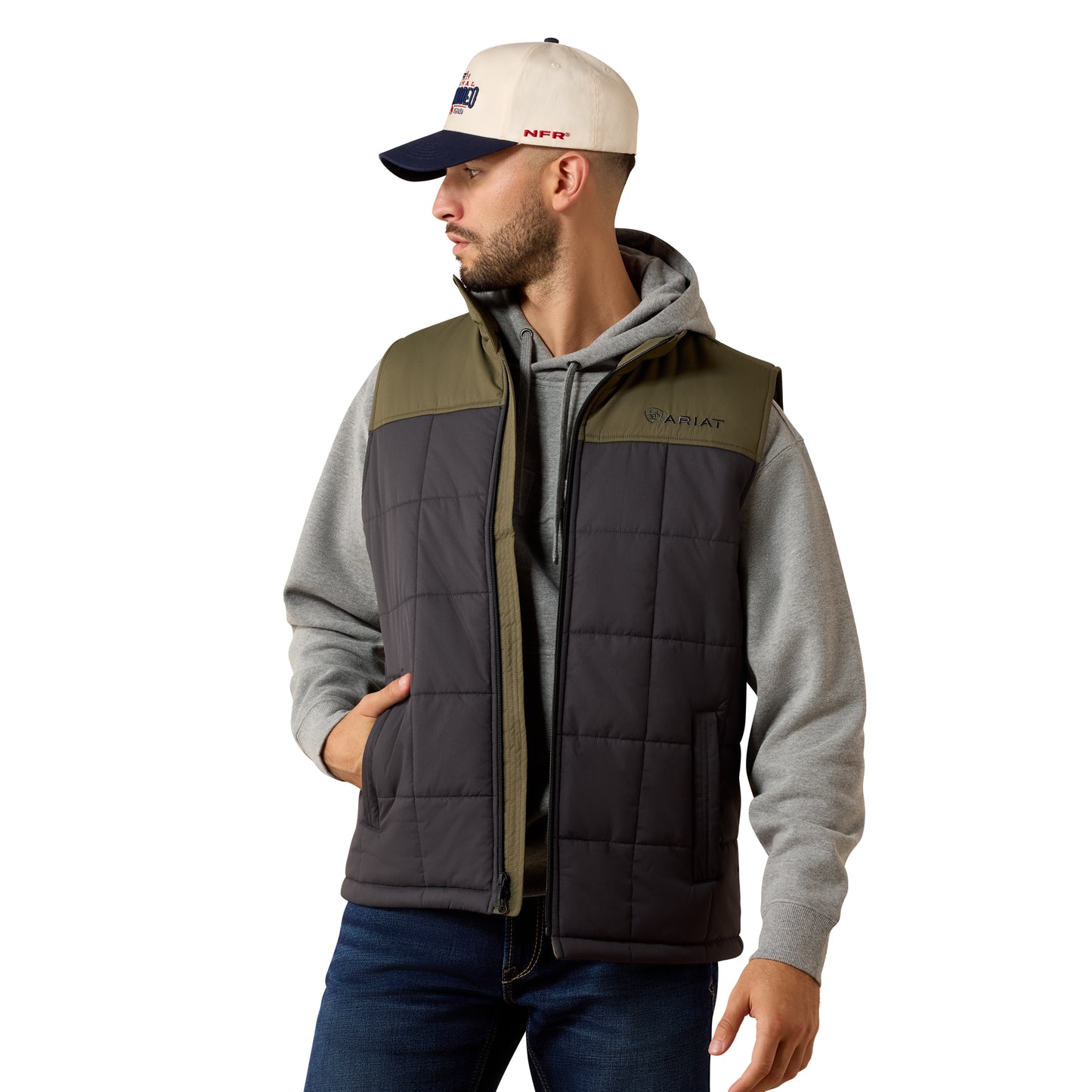 Ariat Men's Crius Phantom & Grape Leaf Insulated Vest 10079293