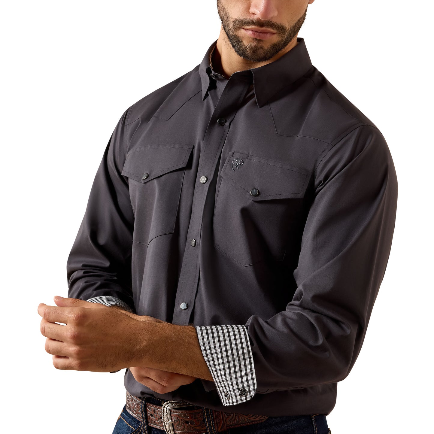 Ariat Men's Wrinkle Free Refined Slub Phantom Classic Fit Shirt 10079297