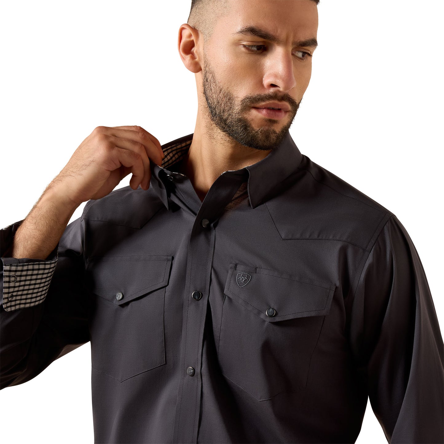 Ariat Men's Wrinkle Free Refined Slub Phantom Classic Fit Shirt 10079297