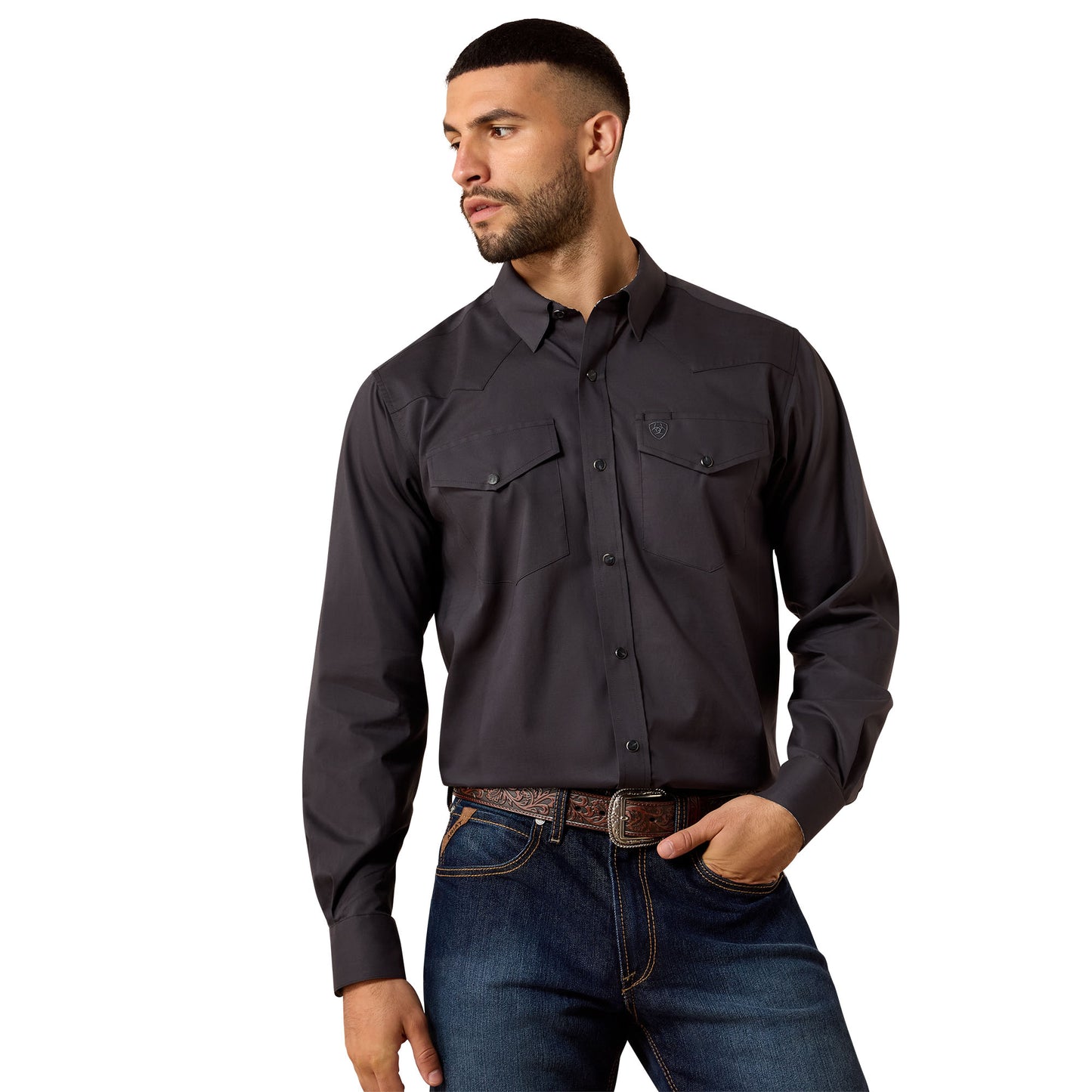 Ariat Men's Wrinkle Free Refined Slub Phantom Classic Fit Shirt 10079297