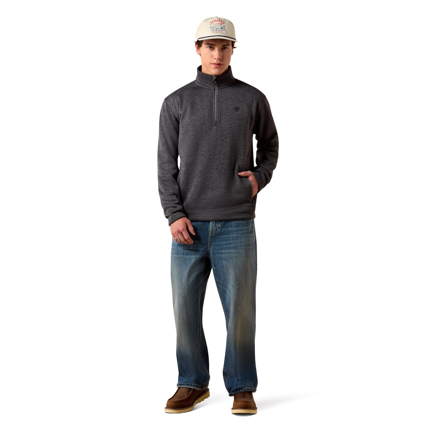 Ariat Men's Caldwell Iron Gate 1/4 Zip Sweater 10079333
