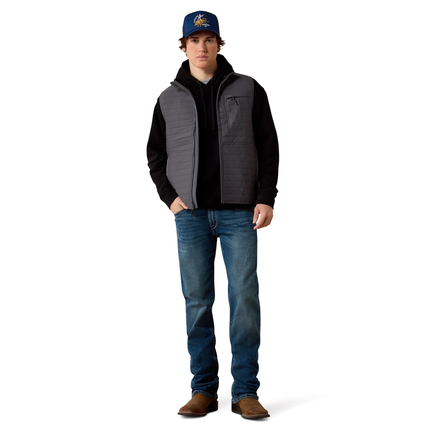 Ariat Men's Wylie Iron Gate Full Zip Vest 10079334