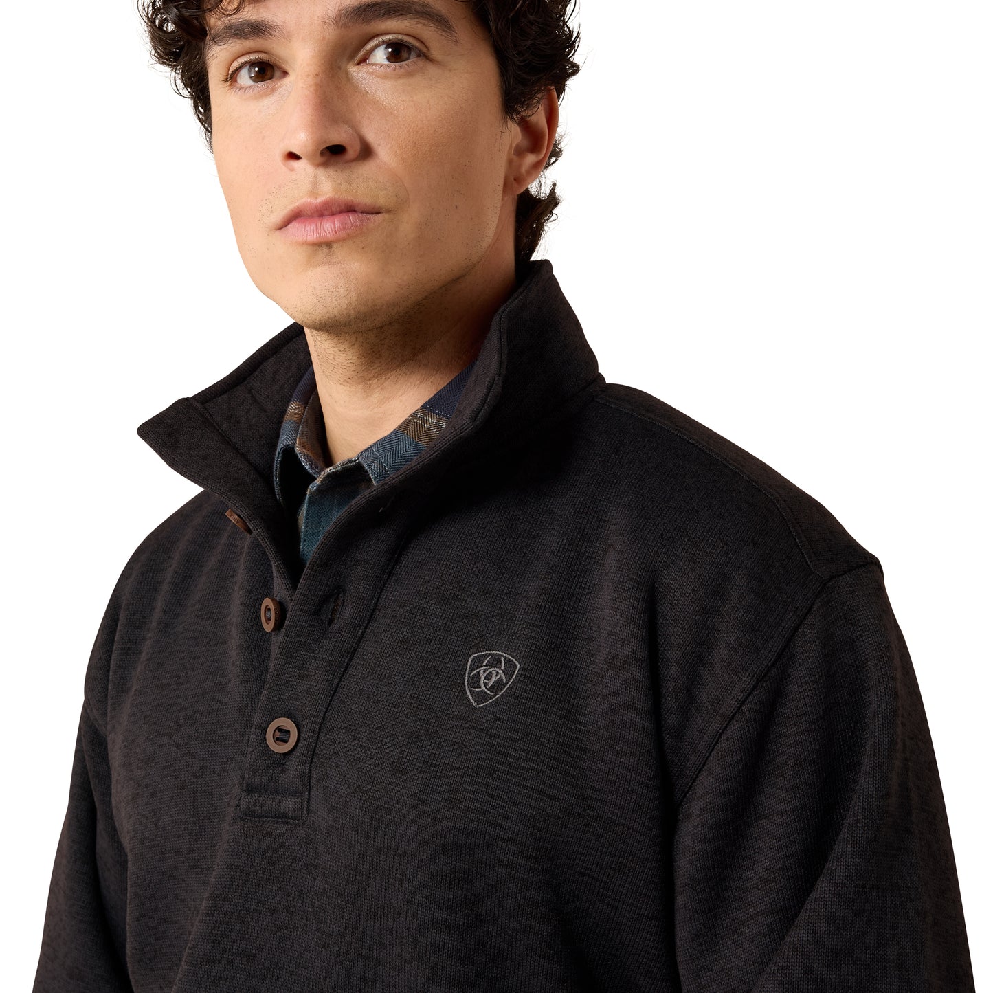 Ariat Men's Caldwell Phantom 1/4 Button Sweater 10079348