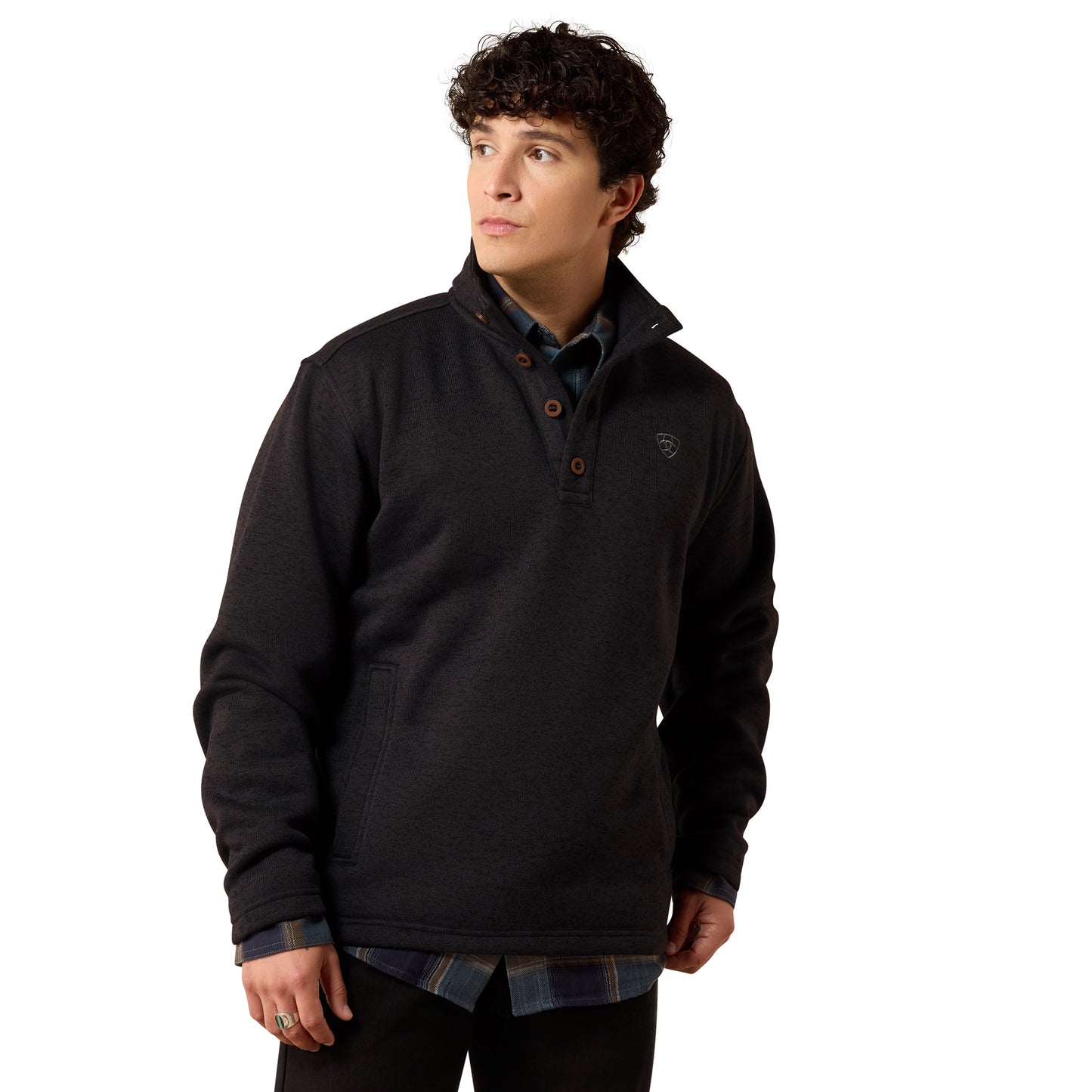 Ariat Men's Caldwell Phantom 1/4 Button Sweater 10079348