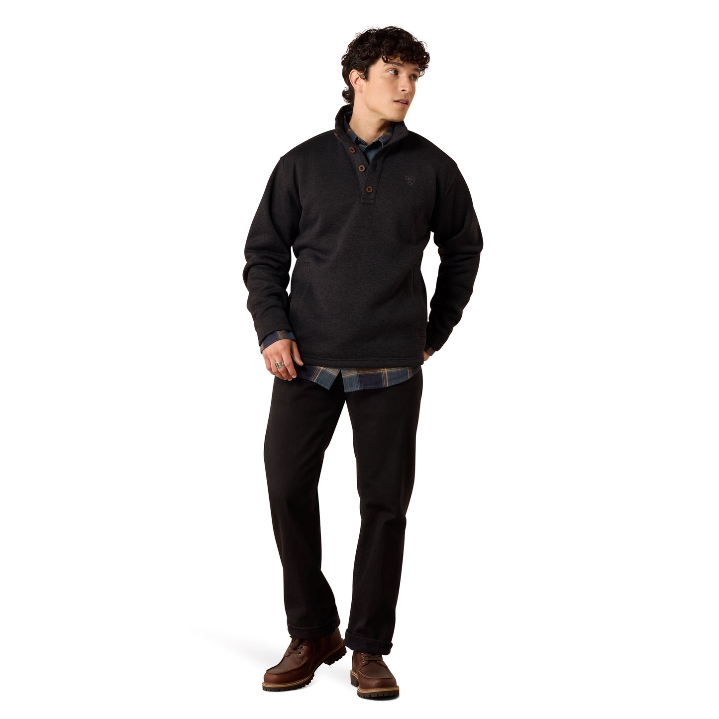 Ariat Men's Caldwell Phantom 1/4 Button Sweater 10079348