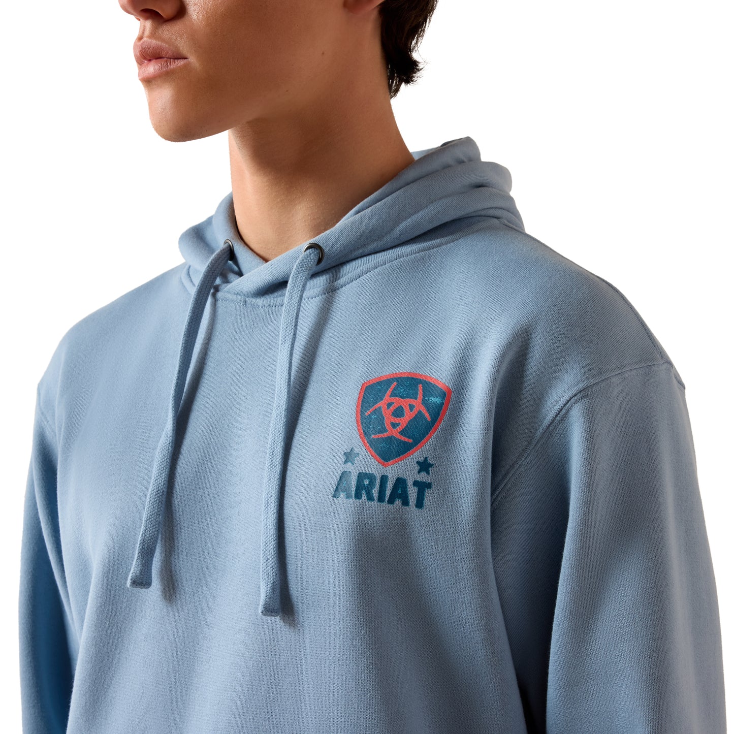 Ariat Men's Freedom Eagle Light Denim Hoodie 10079363